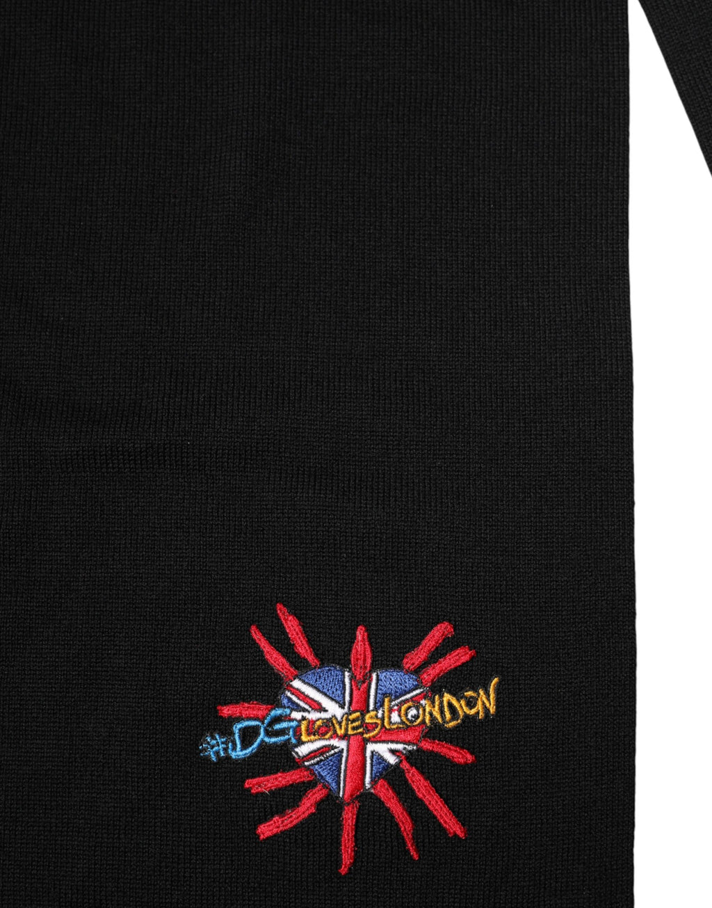 Sciarpa avvolgente Dolce & Gabbana in lana blu DG Loves London