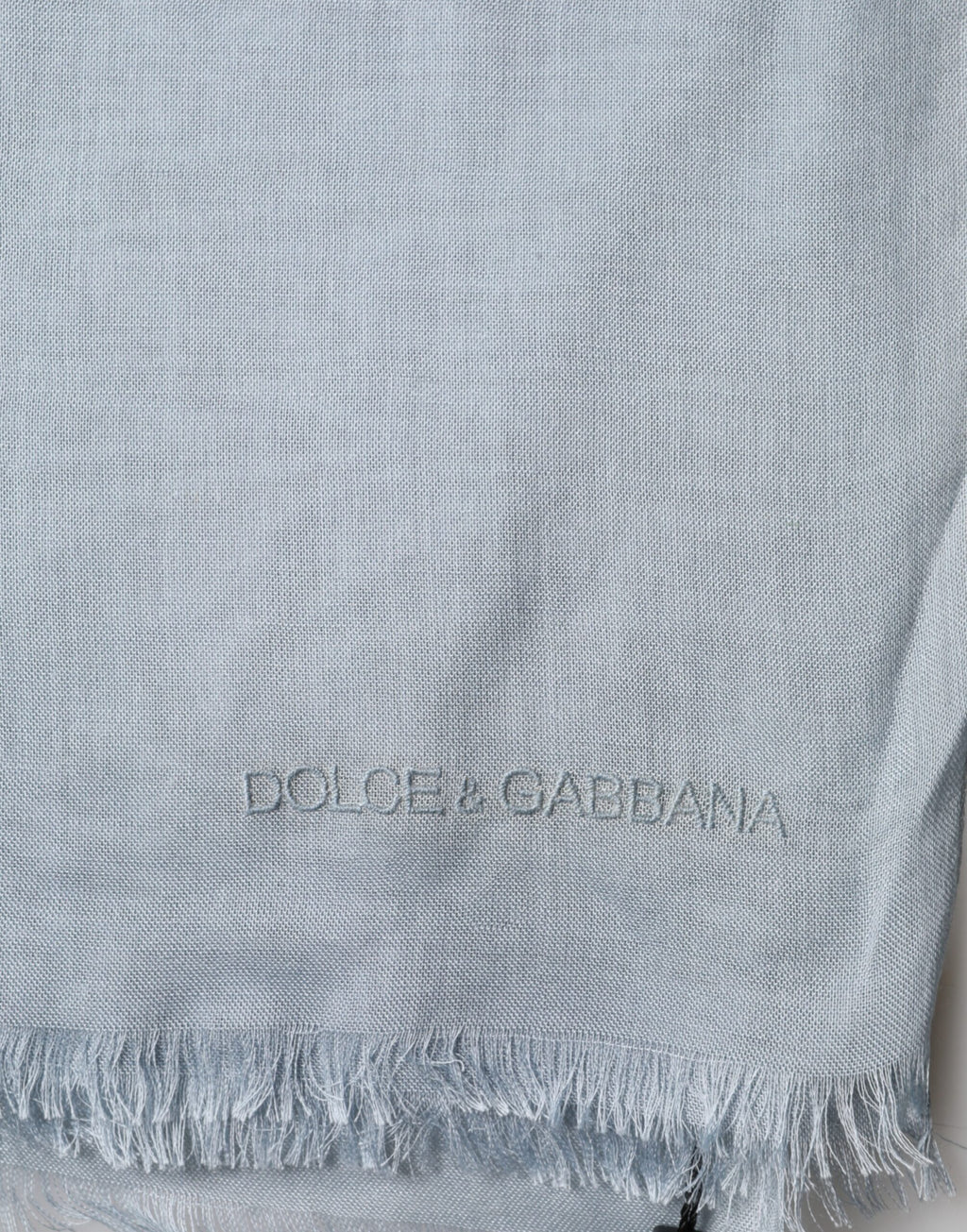 Sciarpa in maglia di cashmere Dolce & Gabbana Light Blue
