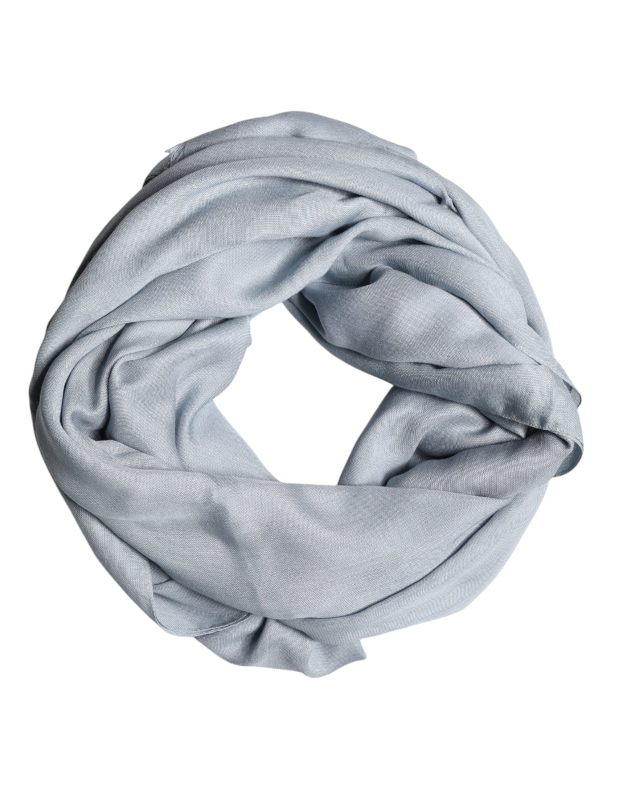 Sciarpa in maglia di cashmere Dolce & Gabbana Light Blue
