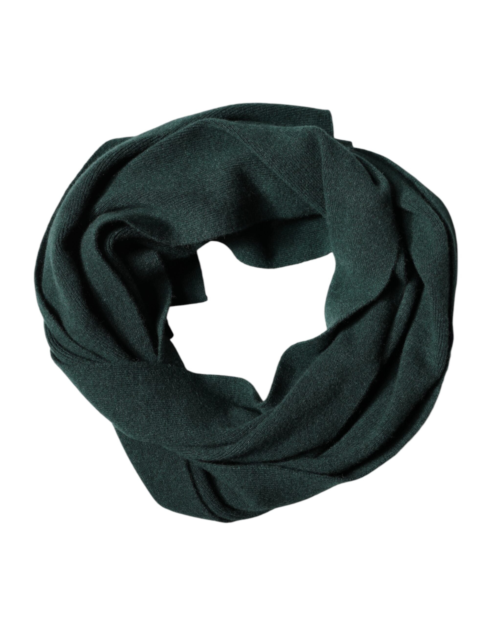 Sciarpa Dolce & Gabbana in Cashmere Verde a Maglia Scaldacollo
