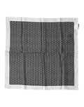 Foulard quadrato a fantasia bianca e nera Dolce & Gabbana