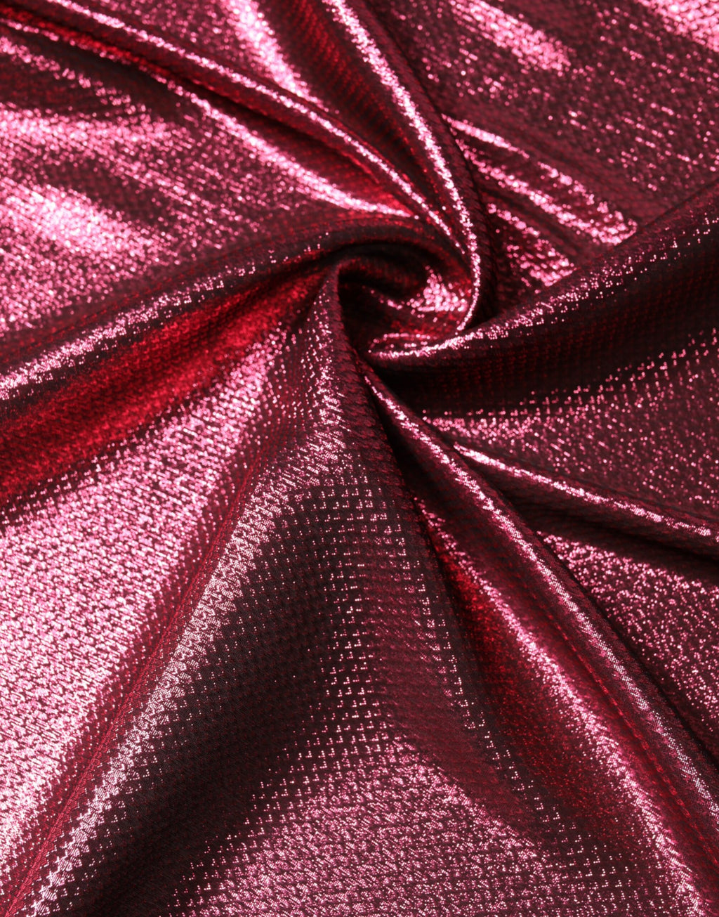 Foulard quadrato in seta rosa metallizzato Dolce & Gabbana