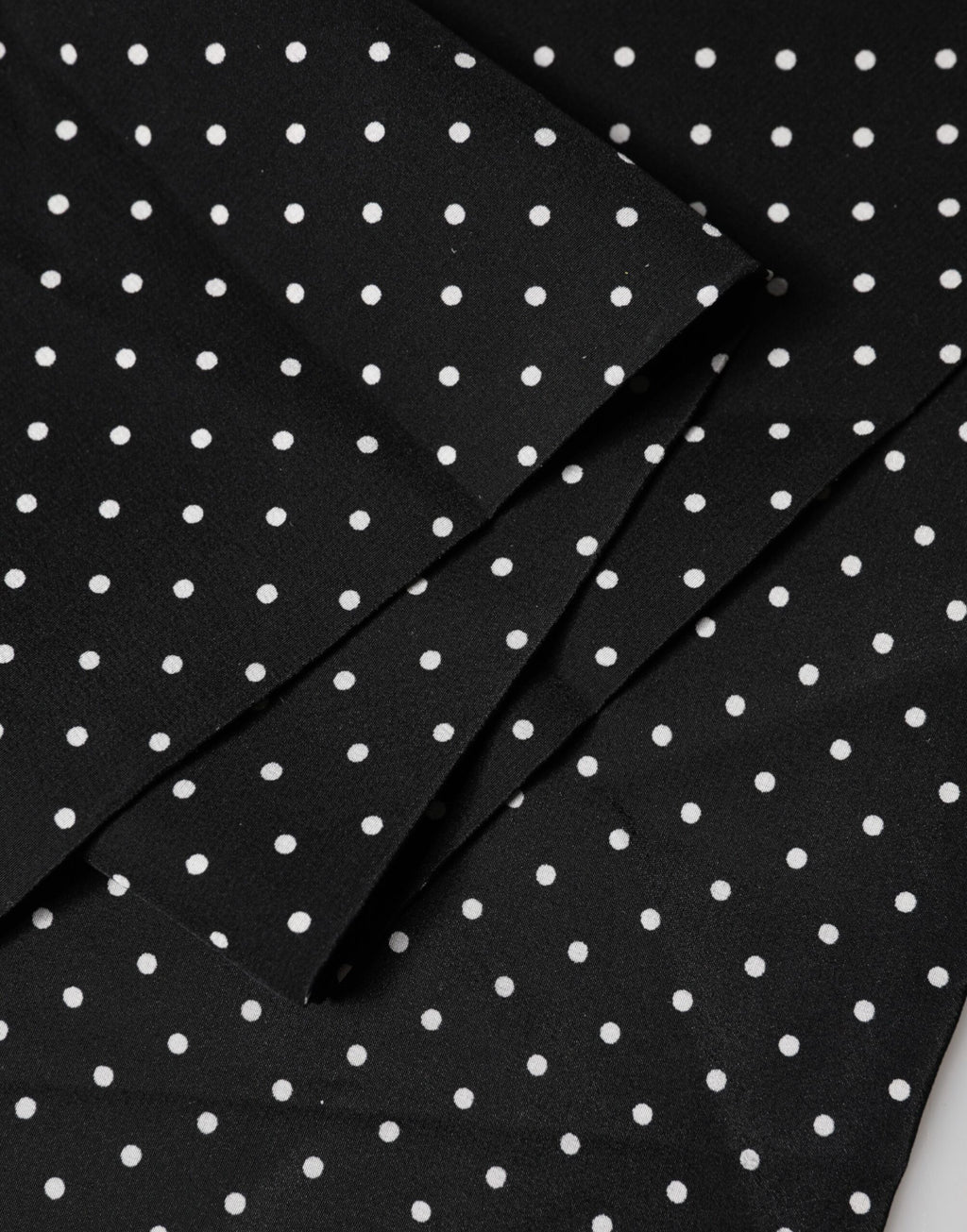 Foulard Dolce & Gabbana a Pois Nero 133,5 cm x 12,5 cm