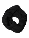 Dolce & Gabbana Sciarpa in cashmere nero lavorato a maglia 202 cm x 26 cm