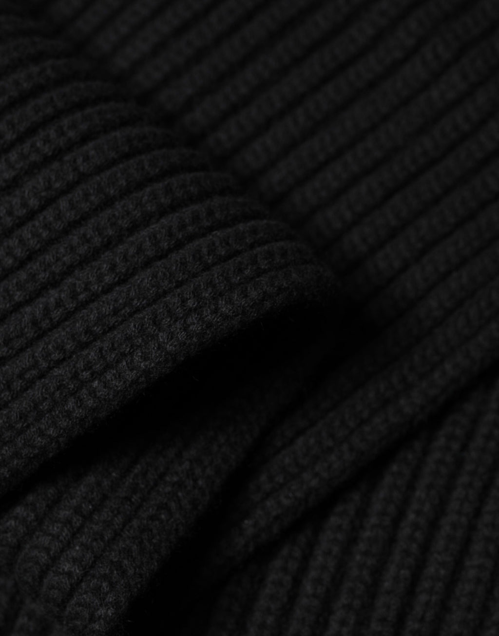 Dolce & Gabbana Sciarpa in cashmere nero lavorato a maglia 202 cm x 26 cm