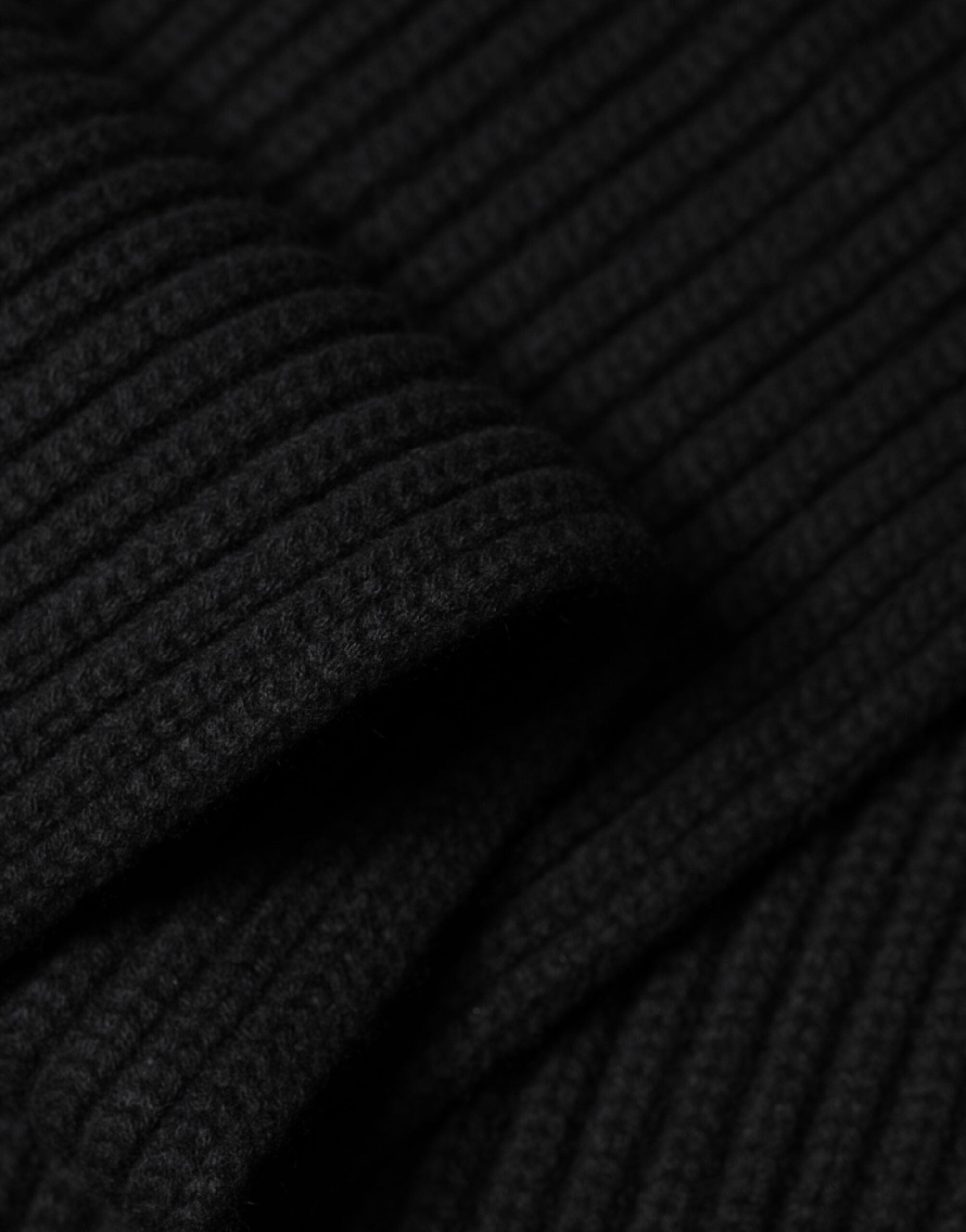Dolce & Gabbana Sciarpa in cashmere nero lavorato a maglia 202 cm x 26 cm