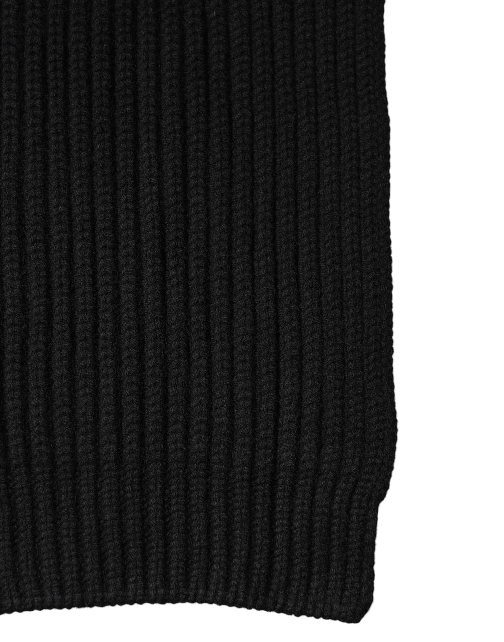 Dolce & Gabbana Sciarpa in cashmere nero lavorato a maglia 202 cm x 26 cm